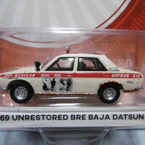 未開封未使用品 GREENLiGHT グリーンライト TORQUE 1973 DATSUN 510 & 1969 UNRESTORED BRE BAJA DATSUN 510 2台組 の画像3