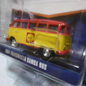 未開封未使用品 GREENLiGHT グリーンライト CLUB V-DUB 1964 VOLKSWAGEN SAMBA BUS PANAM & SHELL 2台組の画像5