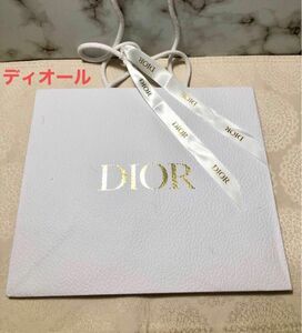 Dior ディオール 紙袋　ショッピングバッグ　ショップバッグ　リボン付きディオールショップ袋