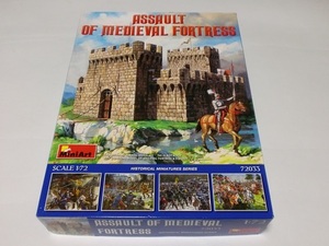  Mini art 1/72 middle . West Europe West. necessary . middle .. necessary . doll attaching ASSAULT OF MEDIEVAL CASTLE MINIART 72033