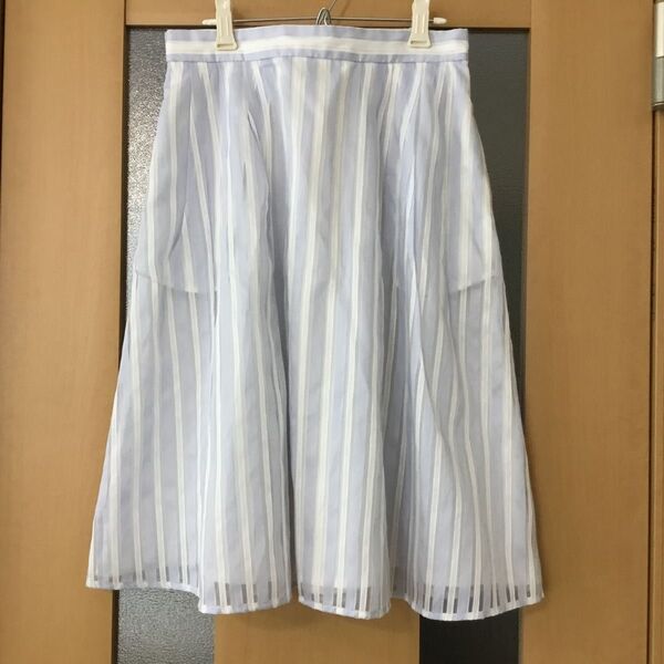 テチチ Techichi さわやかストライプ 膝丈スカートM