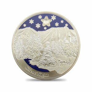 【★１円スタート】キリバス 2012 きよしこの夜 10ドルプルーフカラー銀貨 未鑑定 箱付き