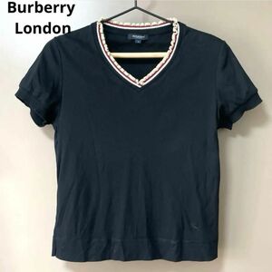 Burberry London バーバリー　ロンドン　ロゴ　フリル襟　カットソー Tシャツ 