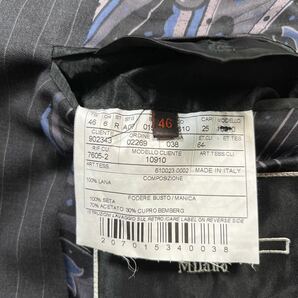 エトロ【贅の極】ETRO スーツ セットアップ テーラードジャケット ペイズリー ストライプ グレー M位の画像7