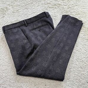 希少サイズ！ザラ【至高の逸品】ZARA 4WAY STRETCH スーツ セットアップ ジャケット チェック ストレッチ ブラウンベージュ 2XL位の画像8