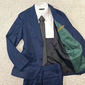  Paul Smith [ великолепный цвет тест ]Paul Smith костюм выставить tailored jacket кашемир синий blue 