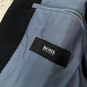 ヒューゴボス【最高級の逸品】HUGO BOSS スーツ セットアップ テーラードジャケット ブラック 黒 M位の画像6
