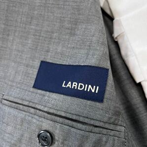 希少サイズ！ラルディーニ【最高級の逸品】LARDINI スーツ セットアップ テーラードジャケット グレー XL位の画像6