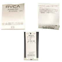 155RVCA ルーカ アウター ナイロンジャケット パーカー AJ043-751 フード ロゴ レディース ブラック ブルー_画像9