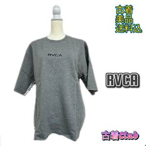 195RVCA ルーカ トップス クルースウェットカットオフ Tシャツ AJ041-003 半袖 シンプル メンズ グレー L