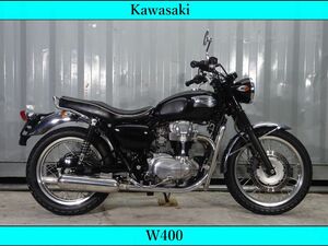 ☆車検令和6年9月迄 KAWASAKI W400 キャプトンマフラー 2008年モデル ファイナルエディション 空冷並列2気筒 YouTubeにて動画見れます