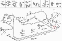 ★W124 Eクラス ワゴン 純正 燃料ホース 燃料タンク～燃料ポンプ 1244760026_画像2