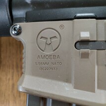 ARES AMOEA 電動ガンショートノーズ改装品レーザーライト　ファグリップ　リポバッテリー付き_画像7