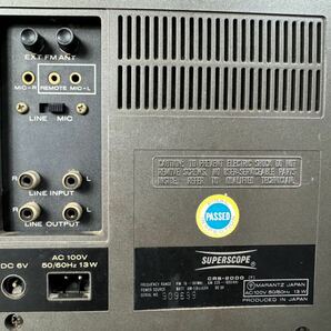SUPERSCOPE CRS-2000 ラジカセ/ラジオカセットレコーダー 昭和レトロ FM/AM ラジオ受信確認済の画像5