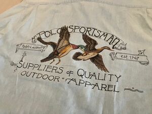 90s レア VINTAGE POLO SPORTSMAN CHAMBRAY SHIRT ポロスポーツマン シャンブレーシャツ