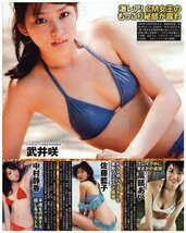 歴代オスカー美女　悩殺クライマックス　高橋ひかる・上戸彩・小芝風花・原幹恵・武井咲　他　切り抜き　3ページ　送料無料_画像4