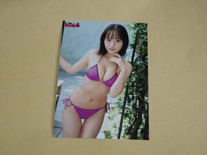 高崎かなみ 紫ビキニ　乳協調　見つめる　雑誌BOMB(ボム)付録　応募者全員サービス　生写真　未使用・新品　送料無料