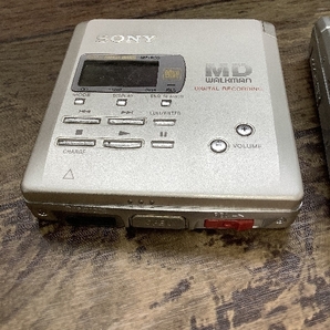 B1c MDWALKMAN SONY MZ-R55 Panasonic SJ-MR50 通電動作未確認のジャンク品 現状品の画像7
