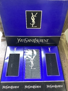 A2i 未使用保管品 YSL イヴサンローラン ビジネスソックス 紳士靴下 箱付き ギフト 現状品