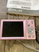 F3d CASIO EXILIM カシオ エクシリム EX-ZS5 デジカメ コンパクトデジタルカメラ 箱付き 取り扱い説明書 カメラ ピンク PK 現状品_画像3