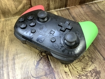 B2l プロコン スプラトゥーン 2proコントローラー switch 純正 スイッチ 任天堂 Nintendo 現状品_画像2