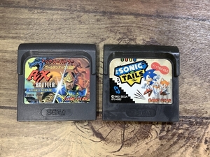 D2m rare SEGA Sega Game Gear soft Axe =ba tiger - Golden Axe legend Sonic & tail s soft present condition goods 