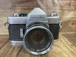 E2d MINOLTA ミノルタ SR-1 フィルムカメラ カメラ ブラックボディ 1:2 f=55mm 写真 撮影 一眼レフ