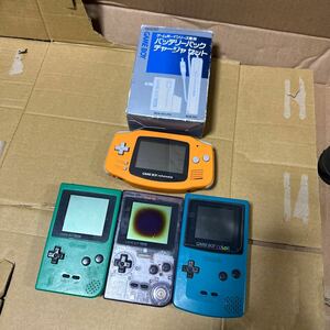 a-7120) Junk 4 point set *Nintendo/ Nintendo game machine MGB-001/ CGB-001/AGB-001/ other / body only 