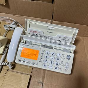あ-7134）Panasonic パナソニック FAX 電話 固定電話 FAX KX-PW320-W 子機3 点 通電のみ確認 現状品の画像4