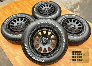 LOXARNY BATTLESHIP 17インチ ホイール★TOYO OPEN COUNTRY 225/65R17 4本セット★レクサスNX ハリアー エクストレイルCX-5 CX-8★ナット付