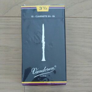 Vandoren B♭クラリネット用リード 10枚セット 3 1/２Traditionalトラディショナル(青箱)