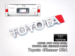 サーフN18#/TOYOTA/トヨタ4RUNNER純正USエンブレム-リアTOYOTA文字/USDM北米仕様4ランナーN185N180ハイラックスHilux-Surf米国USA