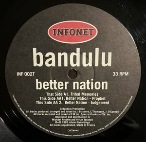 Andrew Weatheral Play！　Bandulu - Better Nation 90s UKテクノ・ハウス・ダブ