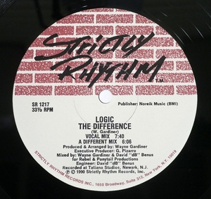 Logic(Wayne Gardiner) - The Difference 90s ディープ・ハウス　Strictly Rhythm