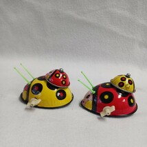 ぜんまい　ベル付き　てんとう虫　2個　昭和レトロ　駄菓子屋　レトロ玩具_画像2