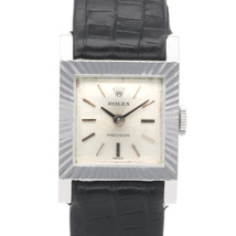 ロレックス プレシジョン 腕時計 時計 18金 K18ホワイトゴールド 2157 手巻き レディース 1年保証 ROLEX 中古_画像1