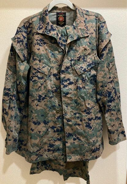 マーパット迷彩服 迷彩 ミリタリージャケット 米軍実物 コンバットジャケット BDU S-REG 海兵隊 USMC