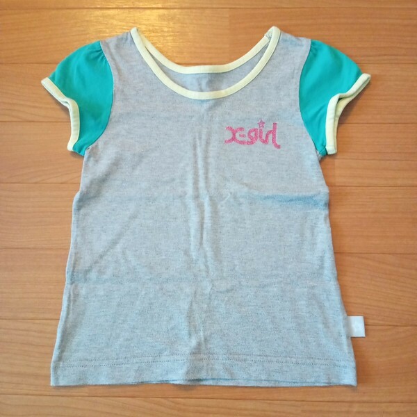 X-girl stage　size5Ｔ（110）半袖Ｔシャツ　エックスガール　ラメロゴ