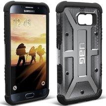 ギャラクシー Galaxy S6 (docomo SC-05G) 用 URBAN ARMOR GEAR (UAG) 耐衝撃ケース コンポジット アッシュ 液晶フィルム付き 未開封品_画像2