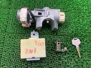 * prompt decision price * operation OK* Subaru Stella RN1 RN2 original ignition key key cylinder complete set key key hole the main key postage 520 jpy 