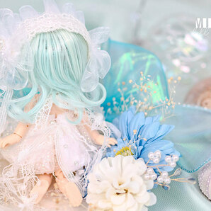 ◆ MIMIEL ◆ 1/12doll クラゲのお洋服セット ◆ オビツ11 / OBヘッド / ミニスウィーツドール / アンティーユ着用可 / アウトフィットの画像3