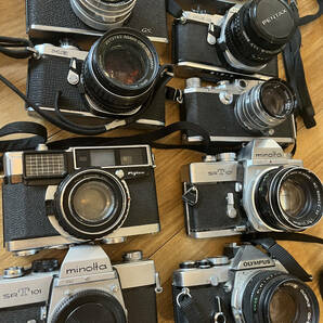 【約34点】ジャンクまとめ売り フィルムカメラ・レンズ・フラッシュ、Minolta, Canon, Pentax, Olympus, Zeiss,Yashica,AsahiPentax の画像6