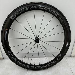 現状品 Campagnolo カンパニョーロ BORA ONE 50 ボーラ ワン 自転車 前後ホイールセット チューブラー シマノフリー カーボンの画像5