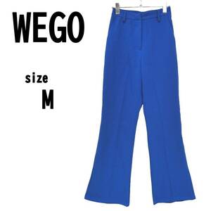 【M】WEGO ウィゴー レディース パンツ ブルー フレアライン