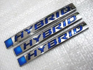 ★希少 ハイブリッド HYBRID フリード? フィット? シャトル? グレイス? ヴェゼル? 取付車種&型式不明 HONDA エンブレム 3点 旧車 中古