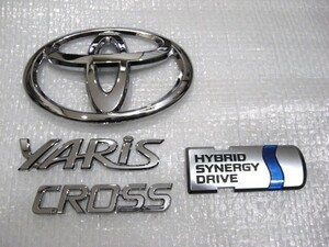 ★希少 ヤリスクロス トヨタ MXPB10? MXPB15? MXPJ10? Tマーク YARIS CROSS HSDマーク ロゴ エンブレム 4点 旧車 中古2