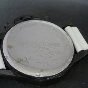 エンジェルクローバー/ANGEL CLOVER メンズQZ腕時計 NTS45 ホワイト クロノ 稼働品の画像3