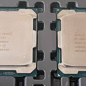 2個セット 同一ロット Intel Xeon E5-2697AV4 SR2K1 16Core 2.60GHz 40MB 145W CPUの画像1