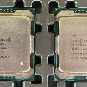 2個セット 同一ロット Intel Xeon E5-2697AV4 SR2K1 16Core 2.60GHz 40MB 145W CPUの画像1