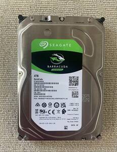 美品 SEAGATE ST4000DM004 4TB SATA 3.5インチ HDD ★使用時間5H★ 